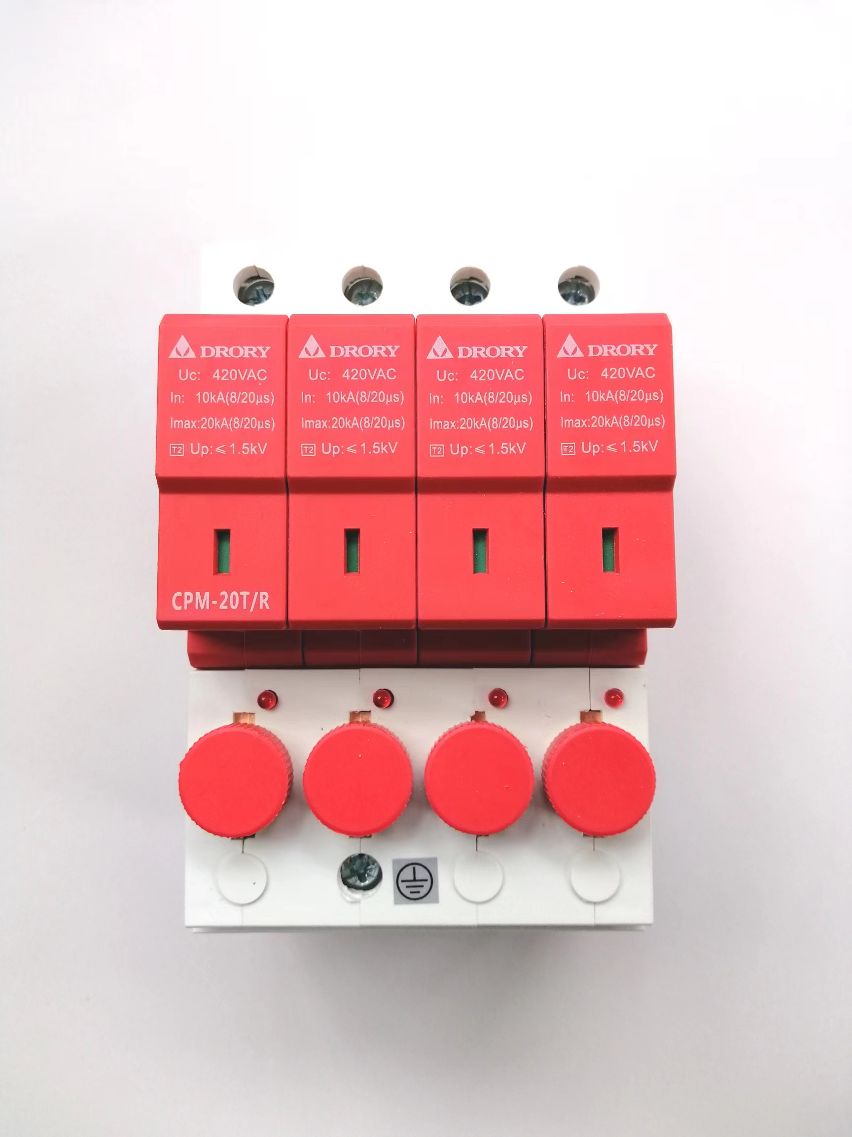 CPM-20T/R、40T/R、65T/R、80T/R、 4P 电涌保护器、熔断组合一体式浪涌保护器，中力防雷器