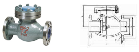 H44H旋启式止回阀