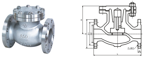H44W磅级升降式止回阀