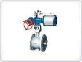 气动V型活塞式调节球阀